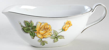 Margarett Platinum Trim Gravy Boat