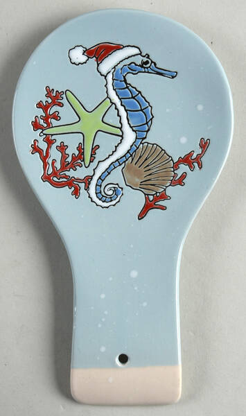 Tide of Festive Delights Spoon Rest/Holder (Holds 1 Spoon)