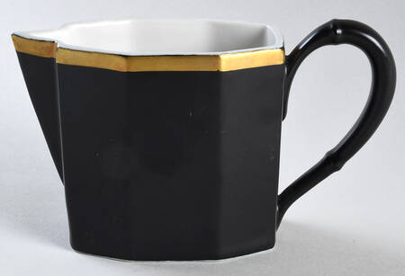 Octagon Black Creamer