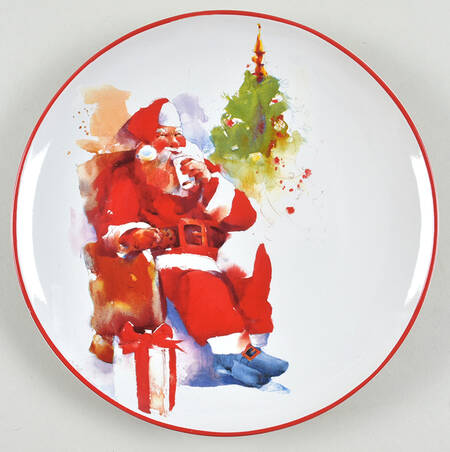 Santa Salad Plate