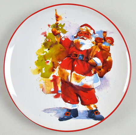 Santa Salad Plate