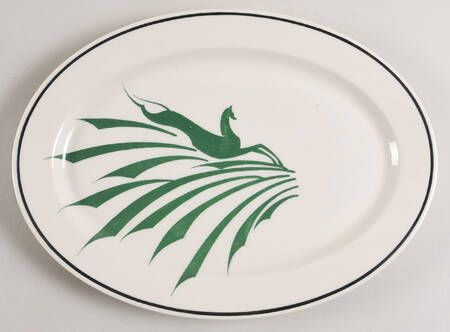 SY1267 12" Oval Serving Platter