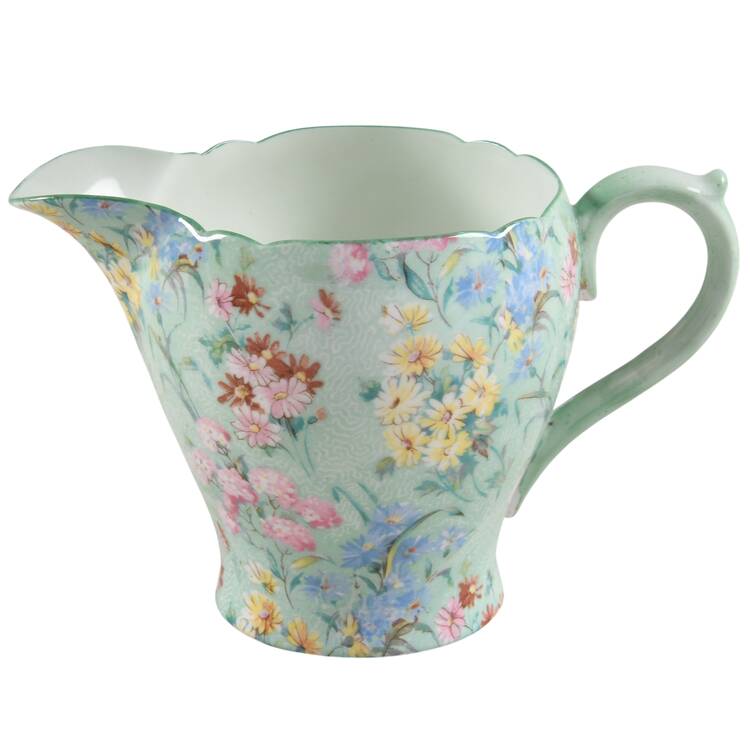 Melody (Smooth, Green Trim) Creamer