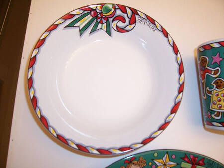 Santa's Party Coupe Soup Bowl