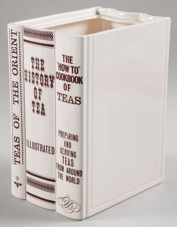 Figural Book Canisters Tea Canister No Lid