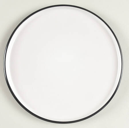 Two-Tone Black Salad Plate