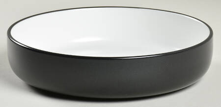 Two-Tone Black Individual Dinner Bowl