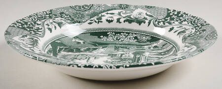 Heritage Green Italian Large Rim Soup Bowl