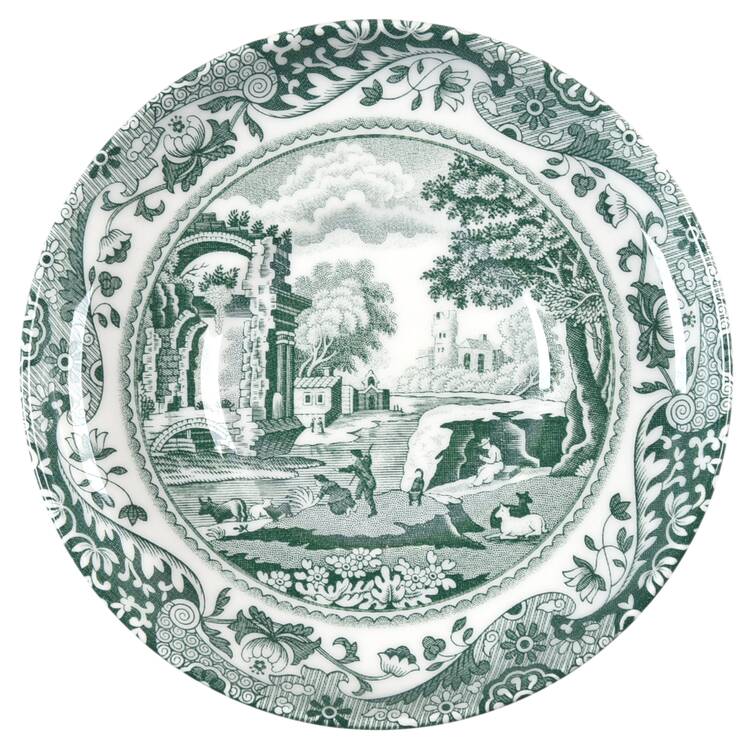 Heritage Green Italian Saucer for Demitasse Cup