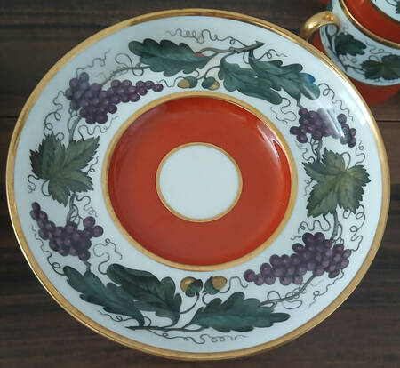 Kent-Red Saucer for Demitasse Cup