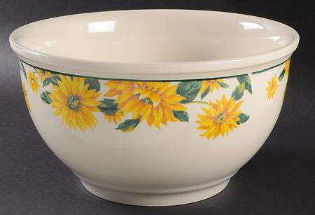 Sunflower 10" Large Salad Serving Bowl