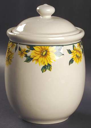 Sunflower Medium Canister & Lid