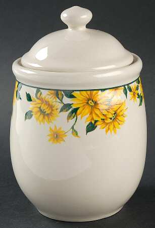 Sunflower Small Canister & Lid