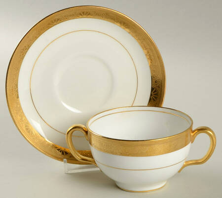 H1032 Footed Bouillon Cup & Saucer