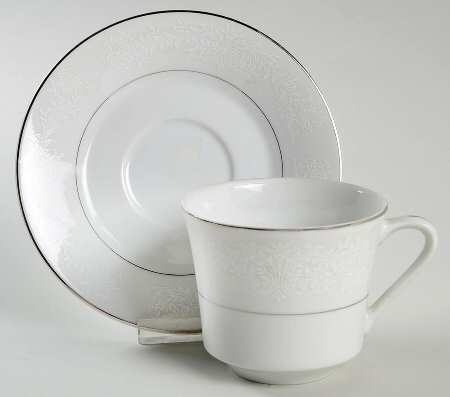 Lace Flat Cup & Saucer Set