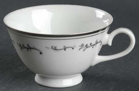 Platinum Scroll Footed Cup