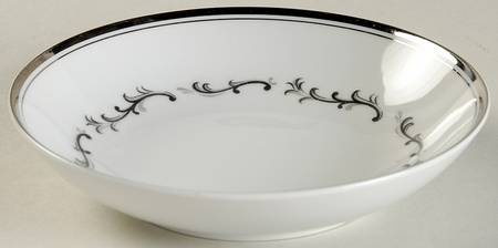 Platinum Scroll Fruit/Dessert (Sauce) Bowl