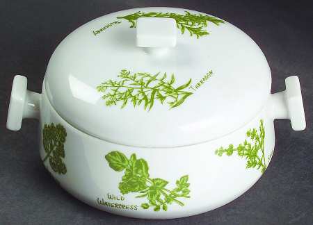 Herb Garden Individual Casserole & Lid