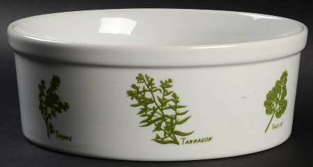 Herb Garden 7" Round Vegetable Bowl