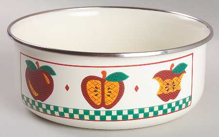 A Is For Apple 6 5/8" Metal Bowl