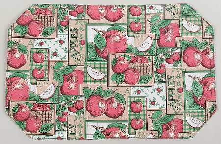 A Is For Apple Reversible Vinyl Placemat