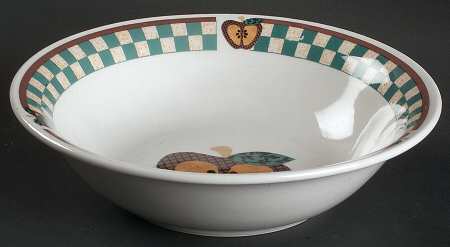 A Is For Apple 8" Round Vegetable Bowl