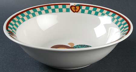A Is For Apple 9" Round Vegetable Bowl