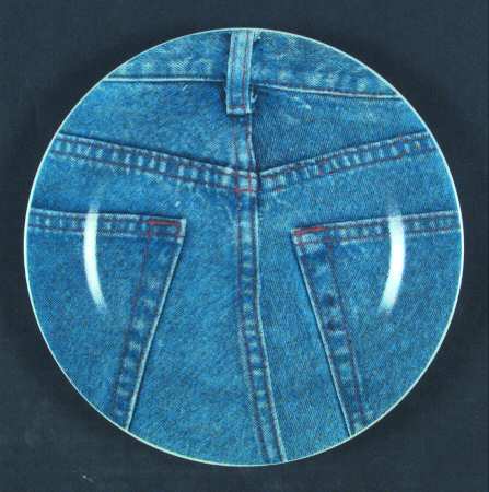 Denim Salad Plate