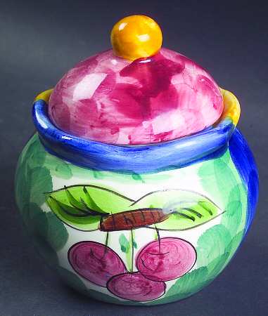 Fruita De Roma Sugar Bowl & Lid