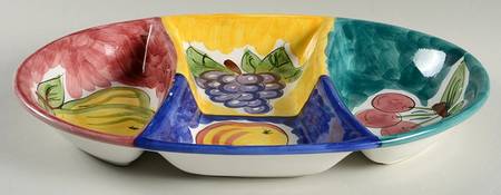 Fruita De Roma 3-Part Oval Divided Server