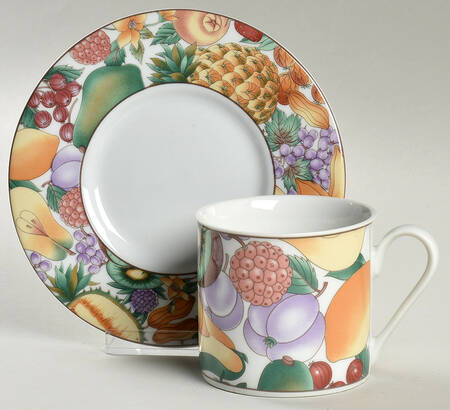 Garden Grove Flat Cup & Saucer Set