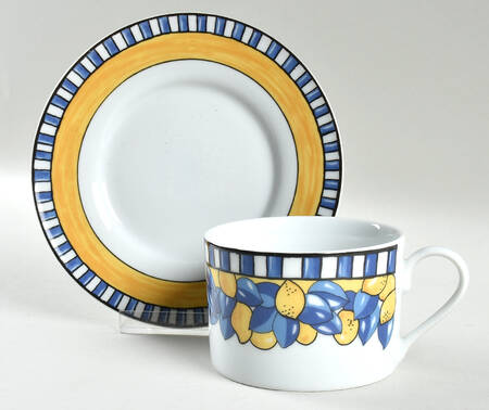 Lisbon Flat Cup & Saucer Set