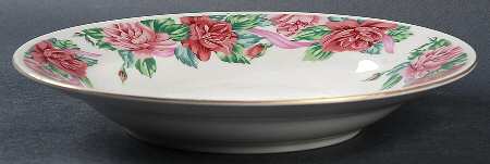 Rose Garden Rim Soup Bowl