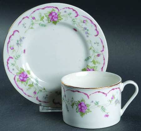 Romance Flat Cup & Saucer Set