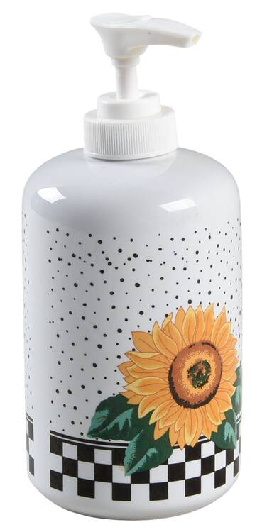 Sunny (Light Or Dark Yellow Flowers) Lotion Dispenser
