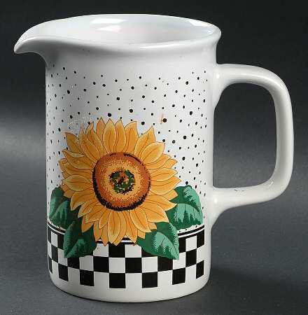 Sunny (Light Or Dark Yellow Flowers) 32 Oz Pitcher