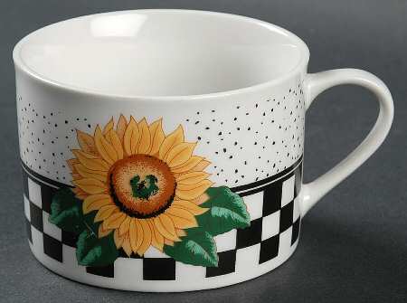 Sunny (Light Or Dark Yellow Flowers) Flat Cup