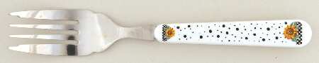 Sunny (Light Or Dark Yellow Flowers) Individual Salad Fork