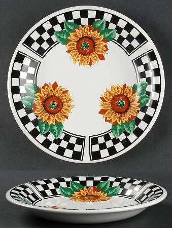 Sunny (Light Or Dark Yellow Flowers) Salad Plate