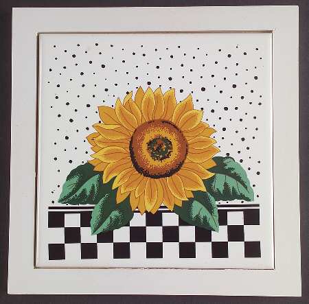 Sunny (Light Or Dark Yellow Flowers) Trivet