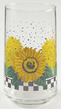 Sunny (Light Or Dark Yellow Flowers) 12 Oz Glassware Tumbler