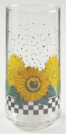 Sunny (Light Or Dark Yellow Flowers) 16 Oz Glassware Tumbler