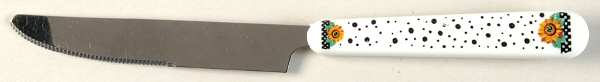 Sunny (Light Or Dark Yellow Flowers) Small Dinner Knife