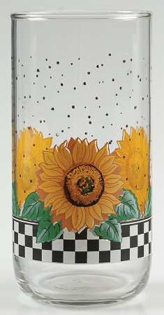 Sunny (Light Or Dark Yellow Flowers) 16 Oz Glassware Tumbler