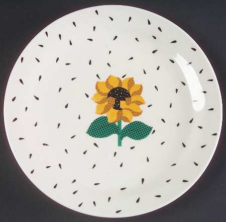 Sunflower Seeds Bread & Butter Plate