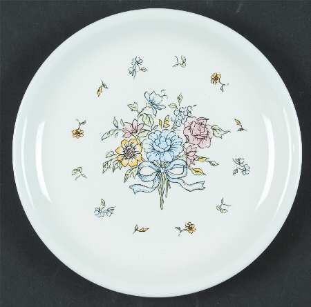 Victorian Bouquet (No Trim) Bread & Butter Plate