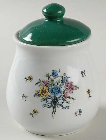 Victorian Bouquet (No Trim) Sugar Bowl & Lid