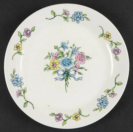 Victorian Bouquet (No Trim) Bread & Butter Plate