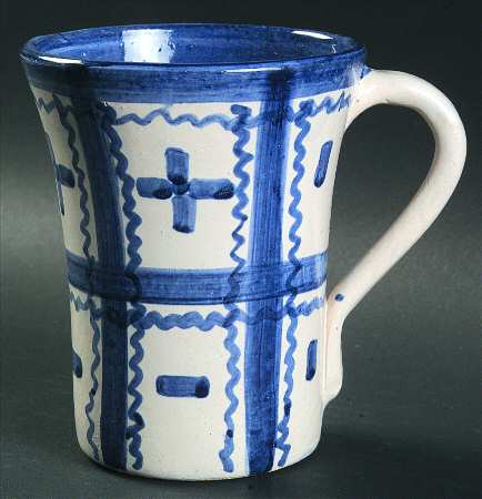 Blue Plaid Mug