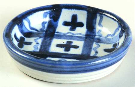 Blue Plaid Butter Pat